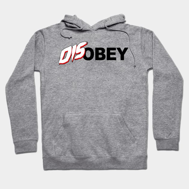 Disobey, white Hoodie by HEJK81